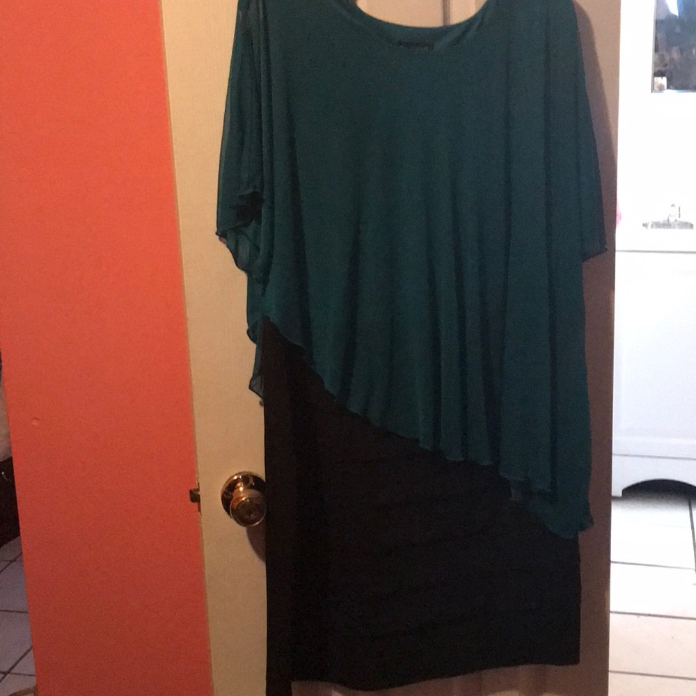 Emerald green dress